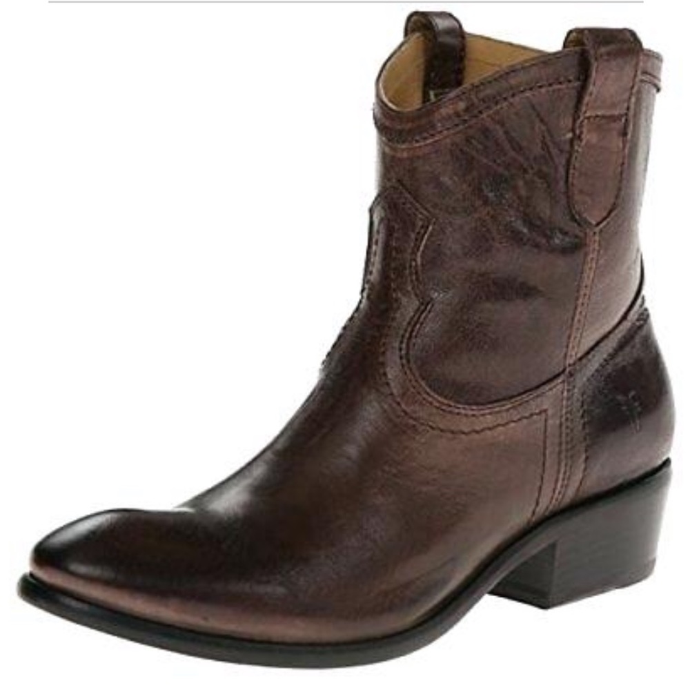 Frye Carson Shortie Washed Antique Ankle Western Boot Size 6A
